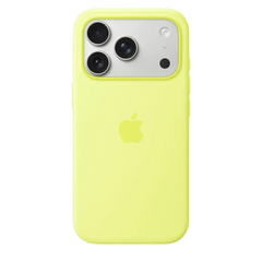 Apple iPhone 17 Pro Max Silicone Case with MagSafe – Neon Yellow