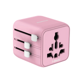 Momax 1-World Travel Adaptor (Pink)