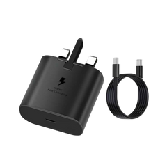 SAMSUNG Travel Adapter (45 W) with cable 5A USB-C to USB-C Cable 1.8 m (Black)