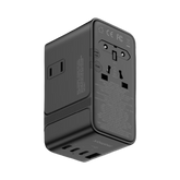 Momax 1-World2 45W 5-Port Dual AC Travel Adaptor (Black)
