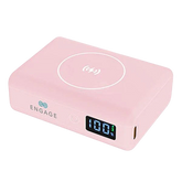 Engage Compact Wireless Magnetic Power Bank 10000mAh | 45W PD, LED Display Pink