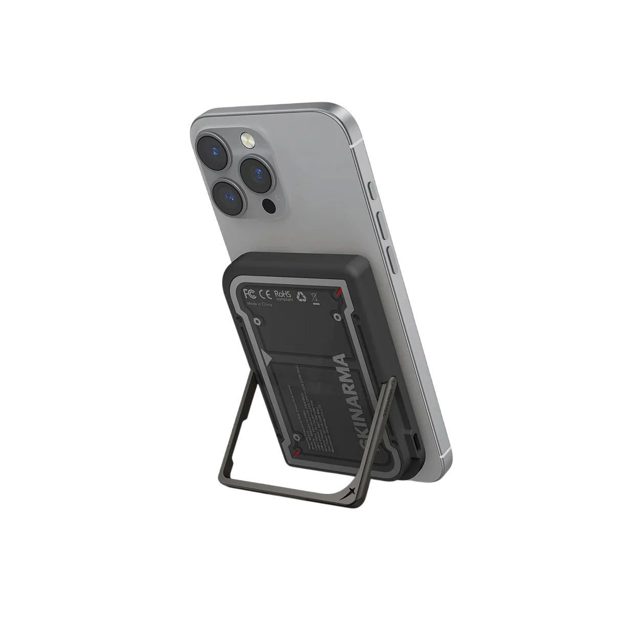 Skinarma 5000mAh Magnetic Power Bank – 20W PD, Smart Kick-Stand, Black