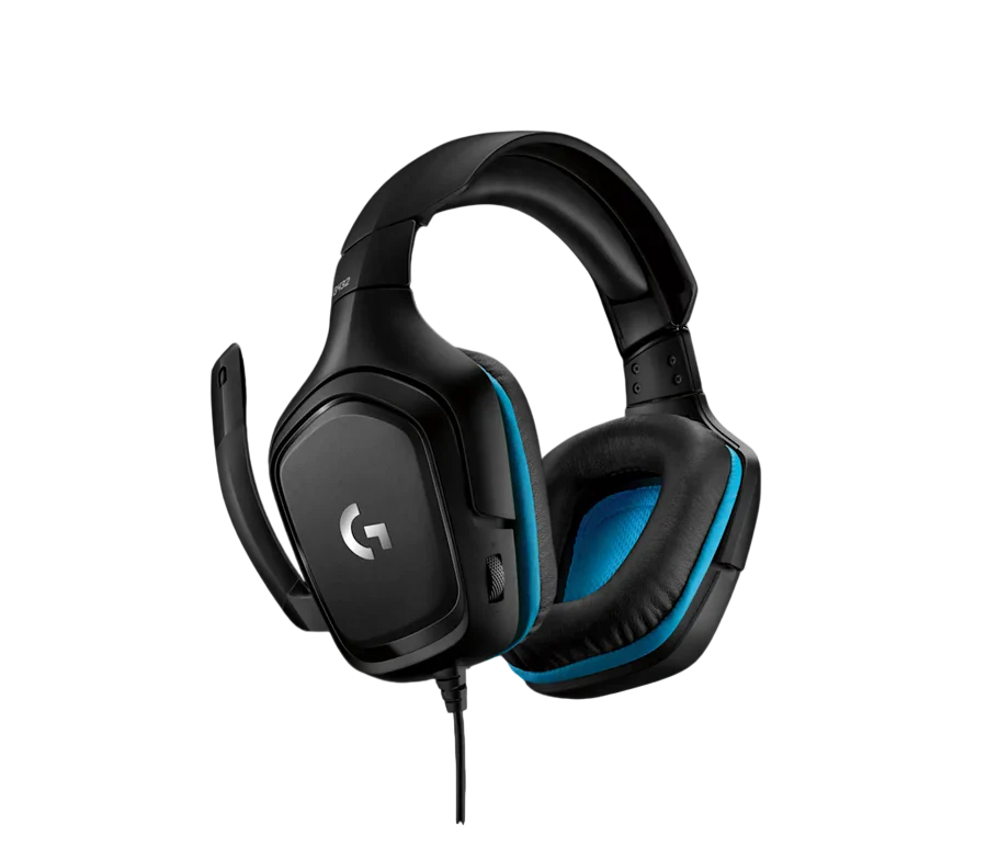 Logitech G432 Wired 7.1 Surround Sound Gaming Headset for PC & Others- Black & Blue