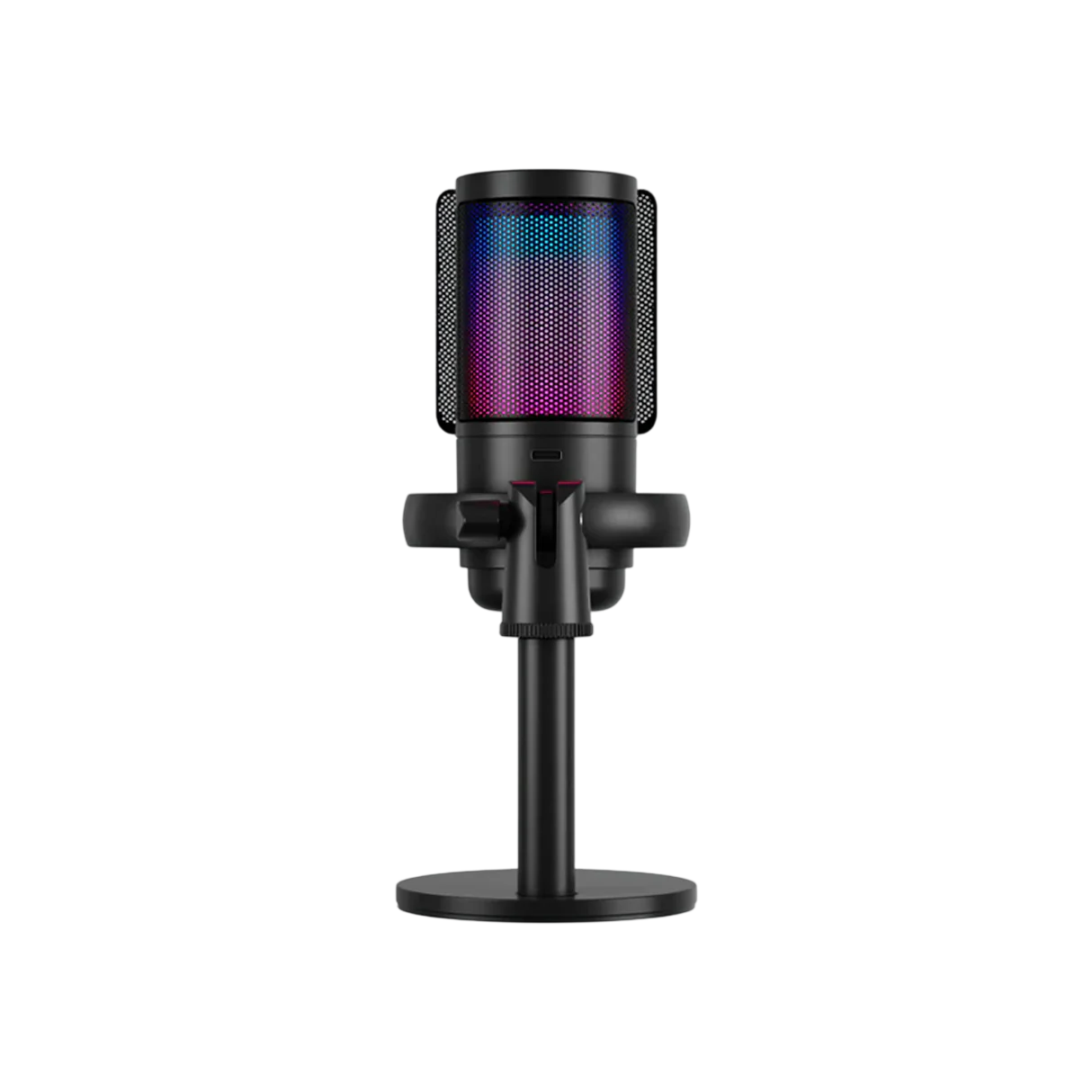 Sades ME6S Tyto Gaming and Streaming Microphone with Stand and Boom Arm - Black