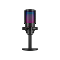 Sades ME6S Tyto Gaming and Streaming Microphone with Stand and Boom Arm - Black