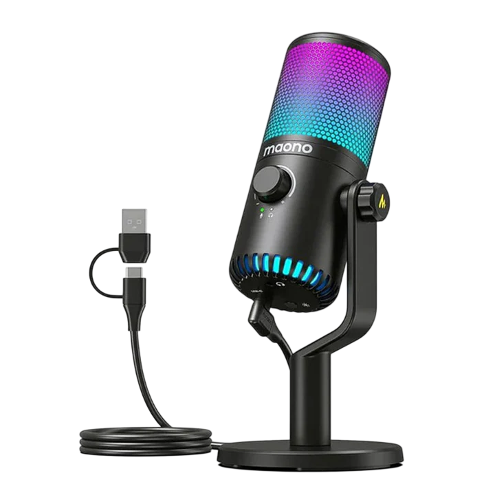 Maonocaster DM30 RGB USB Programmable Gaming Microphone for PC