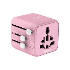 Momax 1-World Travel Adaptor (Pink)