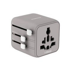 Momax 1-World Travel Adaptor (Pink)