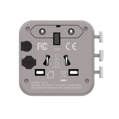 Momax 1-World Travel Adaptor (Gray)