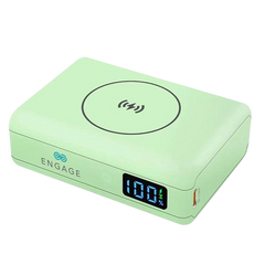 Engage Compact Wireless Magnetic Power Bank 10000mAh | 45W PD, LED Display Pink